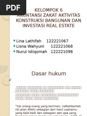 Dasar Hukum Ak Zakat