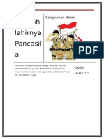 Rangkuman Sejarah Lahirnya Pancasila