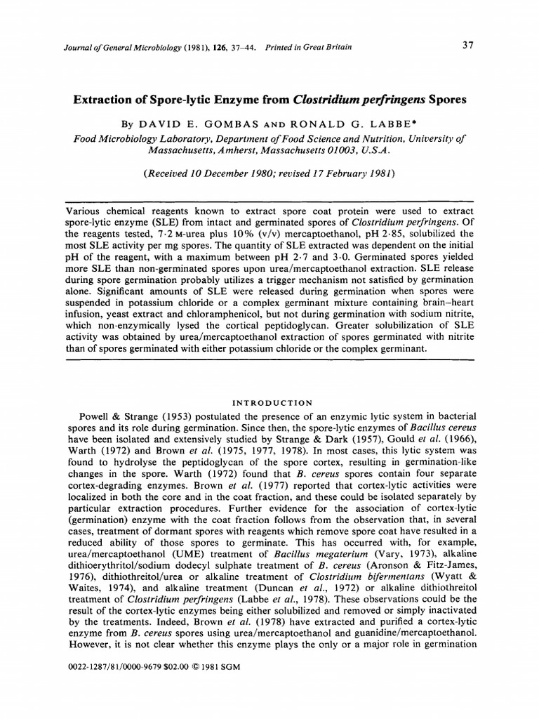 Journal Enzyme Denaturation (Biochemistry) Ph