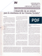 Rozada 1991 Sobre el desarrollo de un método para la enseñanza de las ciencias sociales