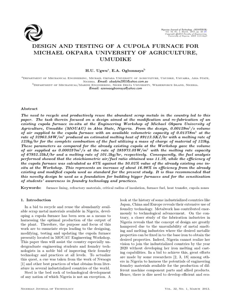 Cupola Furnaces PDF Charcoal Foundry