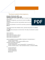 Database Connection Using J2ME