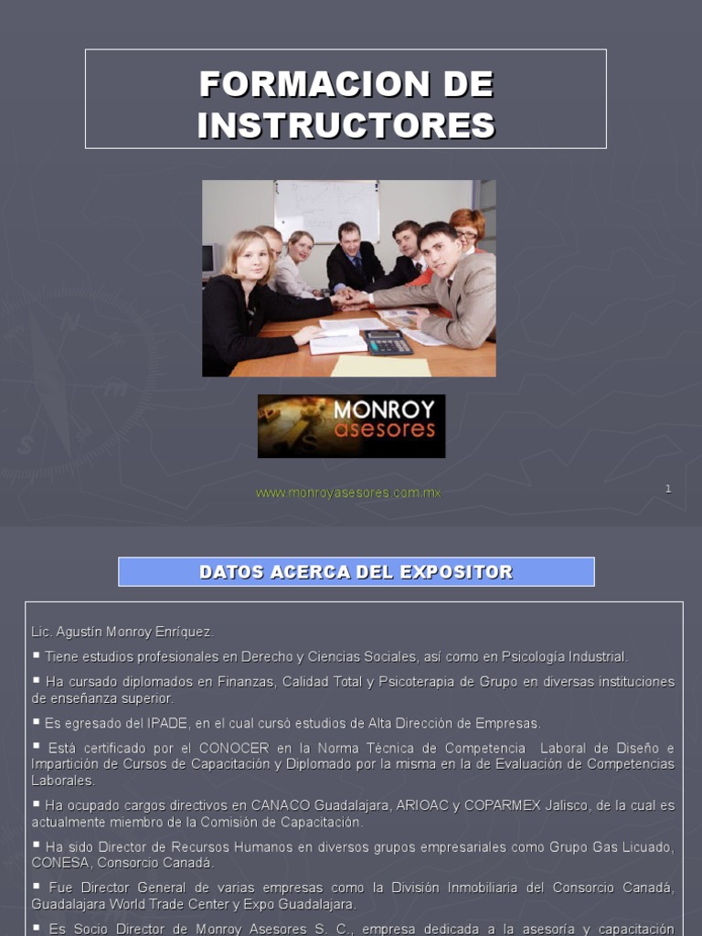 Formacion de Instructores | PDF