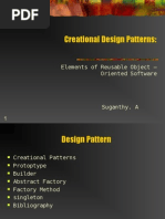 Creational Design Patterns:: Elements of Reusable Object - Oriented Software