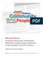 11-12-09 FINAL - Motivating Under Counted Populations to Be Counted in the 2010 Census Message Manual Final