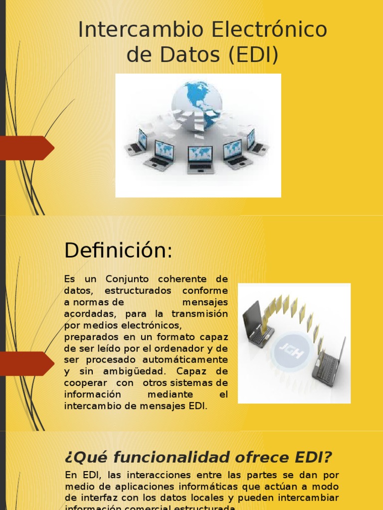 Intercambio Electrónico de Datos (EDI) PDF Red de computadoras Información