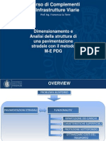 Dimensionamento e Analisi Di Una Pavimentazione Stradale Con Il Metodo M-E PDG