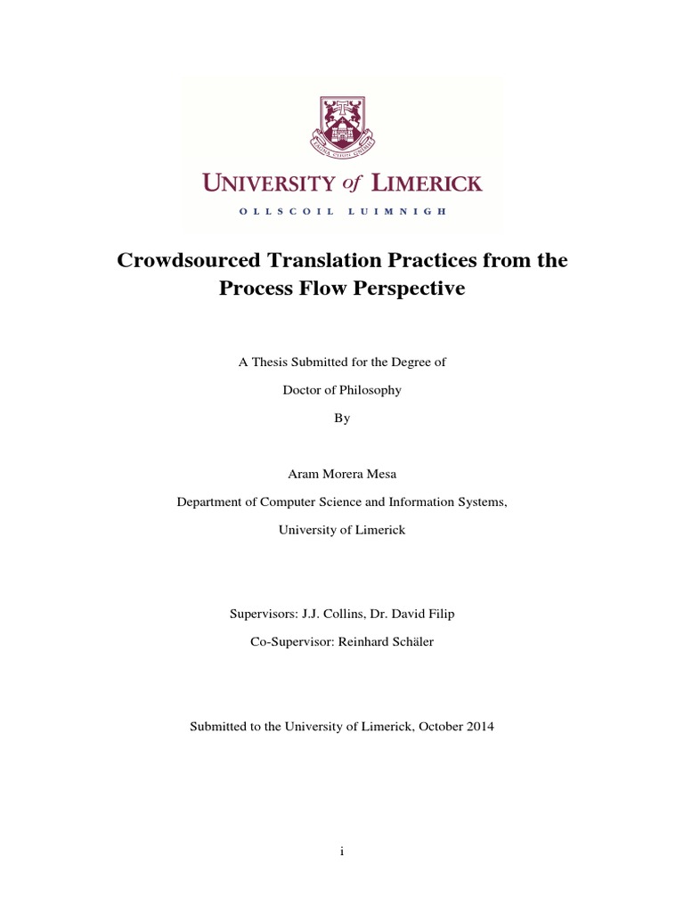 Crowdsourced Translation Practices From The Process Flow Perspective ...