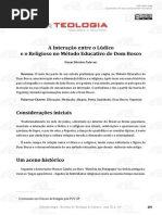 A Interacao Entre o Ludico e o Religioso No Metodo Educativo de Dom Bosco