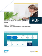 OpenSAP Fiux1 Week 6 Exercise