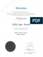 Sheridan College - Oa - Diploma