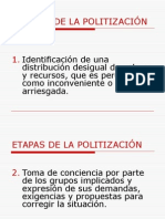 Etapas de La Politización