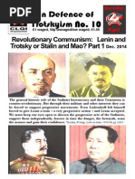 Download IDOT-10 Revolutionary Communism   Lenin and Trotsky or Stalin and Mao Part 1 Dec 2014  by Gerald J Downing SN267967747 doc pdf