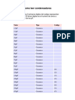 Como leer Condensadores (capacitores)