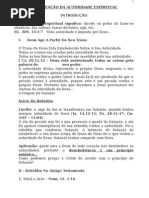 A Benção Da Autoridade Espiritual