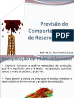 Previsão Do Comportamento de Reservatórios