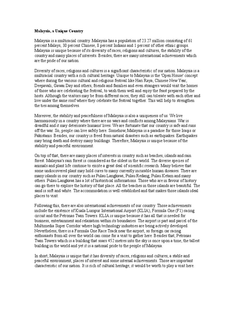 Malaysia: A Multiracial Paradise | PDF | Malaysia | Multiculturalism