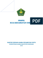 Profil Kantor Urusan Agama Kecamatan Cisitu Kabupaten Sumedang PDF