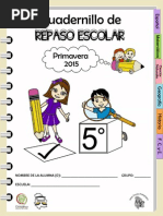Cuadernillos de Repaso Escolar Quinto