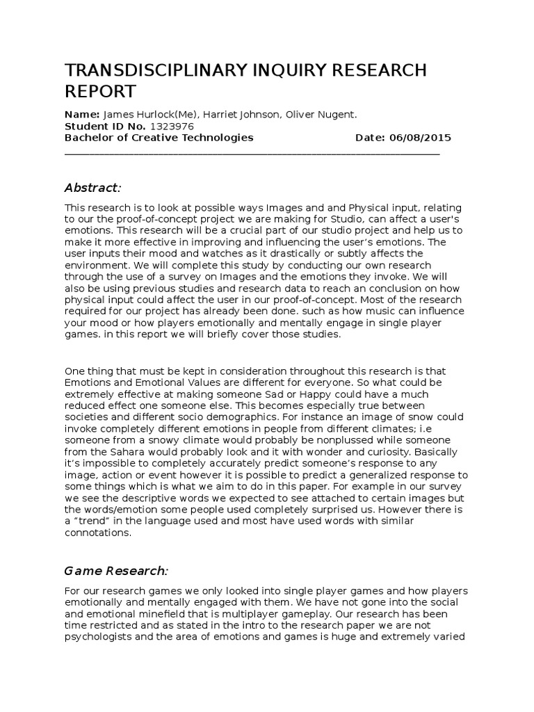 Emotions in Images and Gaming Research | PDF | Video Games | Mood ...