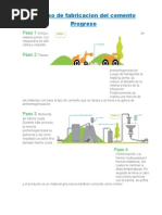 Proceso de Fabricacion Del Cemento Progreso, yeso y cal