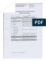 Revisi Jadwal Uas