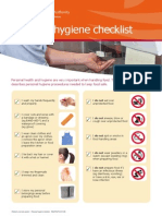 Personal Hygiene Checlist