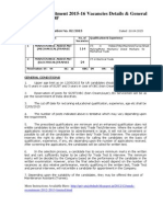  NMDC Recruitment 2015 16 Vacancies Details General Instruction PDF