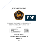Penilaian Kesehatan Bank Umum Oleh Bank Indonesia - Tugas Kelompok