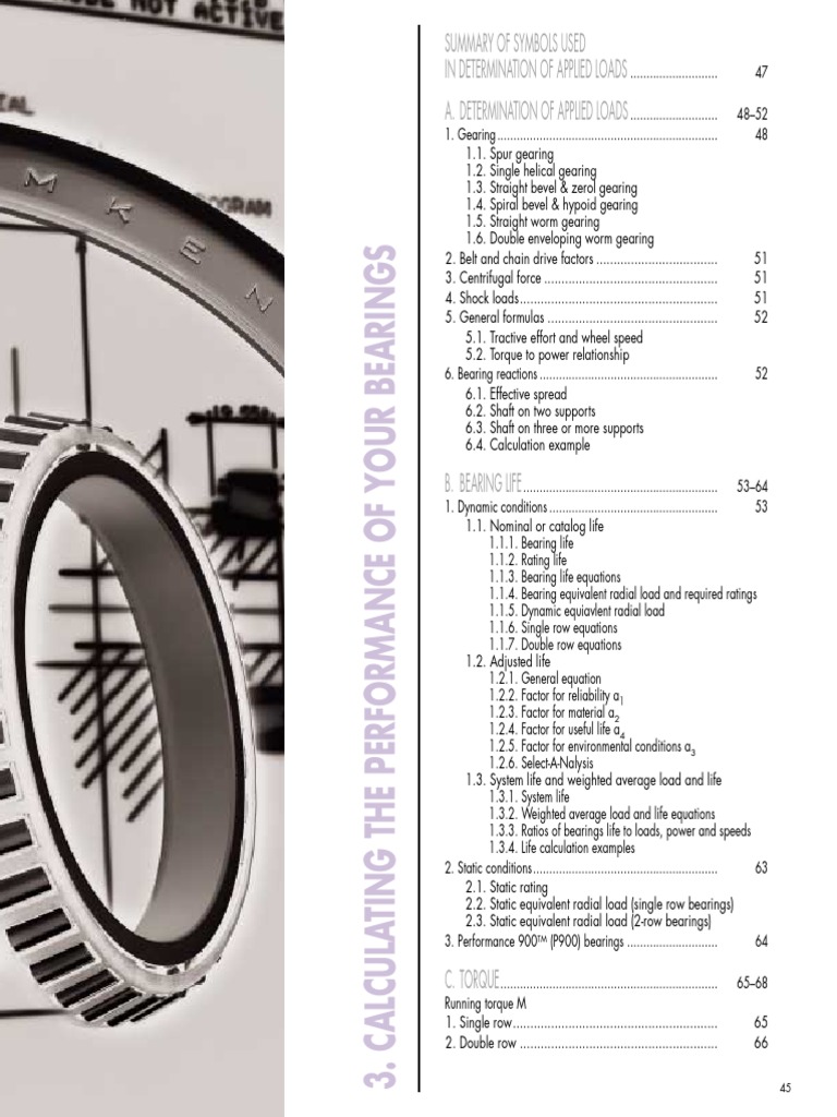 Timken bearings design manual_chap_3 Gear Bearing (Mechanical)
