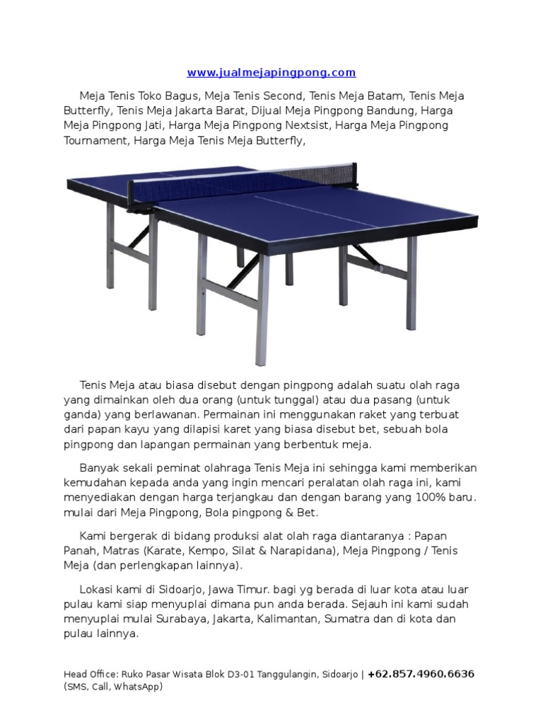  Harga  Meja  Pingpong Di  Semarang Harga  Meja  Pingpong 