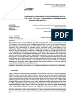 CHEMICAL OXYGEN DEMAND REDUCTION FROM COFFEE PROCESSING WASTE WATER –A COMPARATIVE STUDY ON USAGE OF BIOSORBENTS PREPARED FROM AGRICULTURAL WASTES