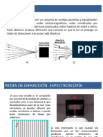 Redes de difracción: principios y aplicaciones en espectroscopía