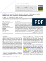 Modeling The Impact of Climate Change in Germany With Biosphere Models For Long-Term Safety Assessment of Nuclear Waste Repositories