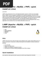 Lamp Apache Mysql PHP Quick Install On Linux 1172 m0w770