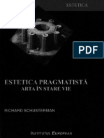 Richard Shusterman -Estetica Pragmatista