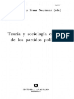 Teoria y Sociologia Criticas de Los Partidos Politicos