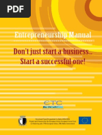 2007 - Entrepreneurship Manual - Don't Just Start a Business  Start a Successful One