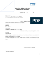 Solicitud de Equivalencias (FORMULARIO)