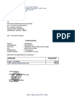Freight Certificate - Sha8384345