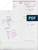 Baseline Data Primary Learning Target