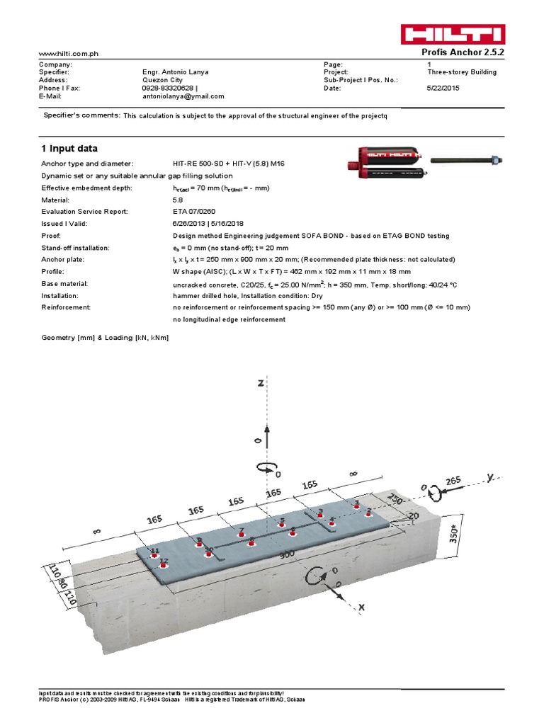 Hilti Anchor Technical Guide