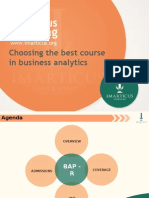 Choosing The Best Course in Business Analytics