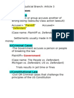 Judicial Branch Notes