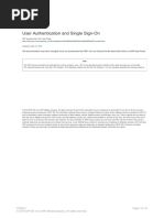 User Authentication and Single Sign On PDF