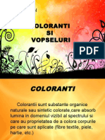 Referat Coloranti Si Vopseluri