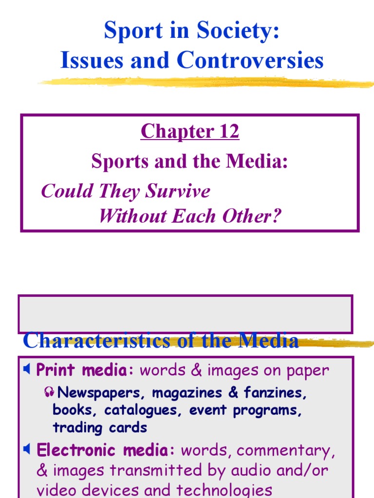 Sport in Sociology PDF Mass Media Sports