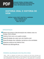 História Oral e História de Vida Aiezha e Xadia