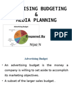 Advertising Budgeting & Media Planning: Nijaz N