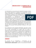 La Comunicación y La Esencia de La Organización